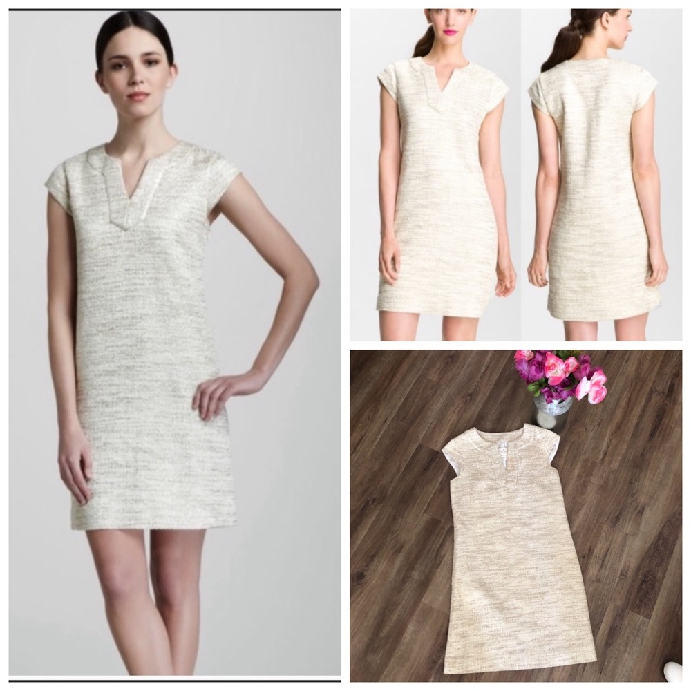 Kate Spade Gold Metallic Heleen Dress